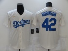 Nike Los Angeles Dodgers #42 Jackie Robinson Cream Cooperstown Collection Player Cool Base Jersey