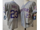 Nike New York Mets #23 Javier Baez Grey Flexbase Jersey