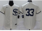 Nike Chicago White Sox #33 Cream Field Of Dreams Cool Base Jersey