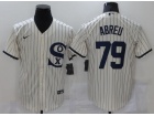 Nike Chicago White Sox #79 Jose Abreu Cream Field Of Dreams Cool Base Jersey