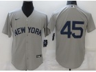 Nike New York Yankees #45 Grey Field Of Dreams Cool Base Jersey