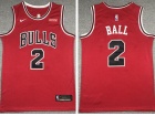 Nike Chicago Bulls #2 Lonzo Ball Red Jersey