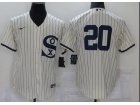 Nike Chicago White Sox #20 Cream Field Of Dreams Cool Base Jersey