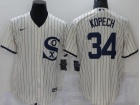 Nike Chicago White Sox #34 Michael Kopech Cream Field Of Dreams Cool Base Jersey