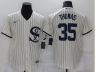 Nike Chicago White Sox #35 Frank Thomas Cream Field Of Dreams Cool Base Jersey