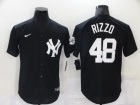 Nike New York Yankees #48 Anthony Rizzo Black Fashion Cool Base Jersey