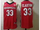 Georgia Bulldogs #33 Nicolas Claxton Red Jersey