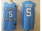 North Carolina Tar Heels #5 Nassir Little Blue Jersey