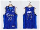 Dallas Mavericks #77 Luka Doncic 2021 Blue Fashion Jersey