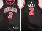 Nike Chicago Bulls #2 Lonzo Ball Black Jersey