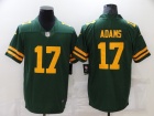 Green Bay Packers #17 Davante Adams Green Throwback Limited Jersey