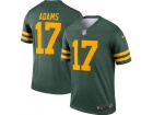 Green Bay Packers #17 Davante Adams Green Throwback Limited Jersey