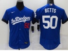 Nike Los Angeles Dodgers #50 Mookie Betts Blue City Flexbase Jersey