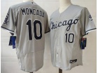 Nike Chicago White Sox #10 Yoan Moncada Grey Flexbase Jersey