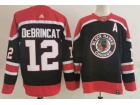 Adidas Chicago Blackhawks #12 Alex Debrincat Black Retro Jersey