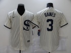 Nike Chicago White Sox #3 Harold Baines Cream Field Of Dreams Cool Base Jersey