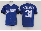 Nike Los Angeles Dodgers #31 Max Scherzer Blue City Cool Base Jersey