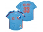 Montreal Expos #33 Larry Walker Blue Throwback Jerseys