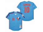 Montreal Expos #10 Andrew Dawson Blue Throwback Jerseys