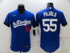 Nike Los Angeles Dodgers #55 Albert Pujols Blue City Flexbase Jersey