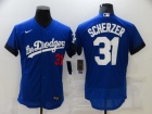 Nike Los Angeles Dodgers #31 Max Scherzer Blue City Flexbase Jersey