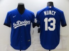 Nike Los Angeles Dodgers #13 Max Muncy Blue City Cool Base Jersey