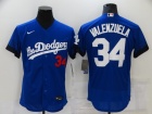 Nike Los Angeles Dodgers #34 Fernando Valenzuela Blue City Flexbase Jersey