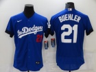 Nike Los Angeles Dodgers #21 Walker Buehler Blue City Flexbase Jersey