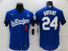 Nike Los Angeles Dodgers #8/24 Kobe Bryant Blue City Flexbase Jersey