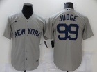 Nike New York Yankees #99 Aaron Judge Grey Field Of Dreams Cool Base Jersey