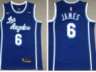 Nike Los Angeles Lakers #6 Lebron James Blue Jersey