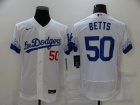 Nike Los Angeles Dodgers #50 Mookie Betts White City Flexbase Jersey