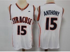 Syracuse Orange #15 Carmelo Anthnoy White College Basketball Jersey