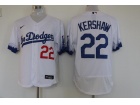 Nike Los Angeles Dodgers #22 Clayton Kershaw White City Flexbase Jersey