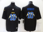 Los Angeles Chargers #10 Justin Herbert Black 2021 Lights Out Limited Jersey