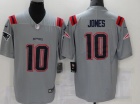 New England Patriots #10 Mac Jones Grey Limited Jersey