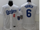 Nike Los Angeles Dodgers #6 Justin Turner White City Flexbase Jersey