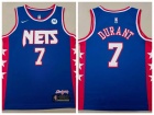 Nike Brooklyn Nets #7 Kevin Durant New Jersey Nets Classic Blue Jersey