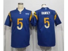 Los Angeles Rams #5 Jalen Ramsey Blue Vapor Limited Jersey