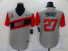 Nike Los Angeles Angels #27 Mike Trout Gray 2021 Little League Classic Road Jersey