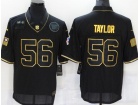 New York Giants #56 Lawrence Taylor Black Gold Salute to Service Limited Jersey