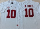 Alabama Crimson #10 Mac Jones White Limited Jersey