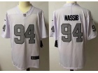 Las Vegas Raiders #94 Carl Nassib White Color Rush Limited Jersey