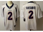 Denver Broncos #2 Pat Surtain II White Vapor Limited Jersey