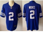 Indianapolis Colts #2 Carson Wentz Royal Blue New Style Vapor Limited Jersey