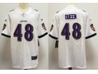 Baltimore Ravens #48 Patrick Queen White Vapor Limited Jersey