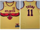 Nike Atlanta Hawks #11 Trae Young Yellow Jersey