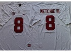 Alabama Crimson #8 John Metchie III White Limited Jersey