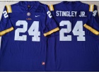 LSU Tigers #24 Derek Stingley JR. Purple Limited Jersey