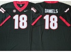 Georgia Bulldogs #18 JT Daniels Black Jersey